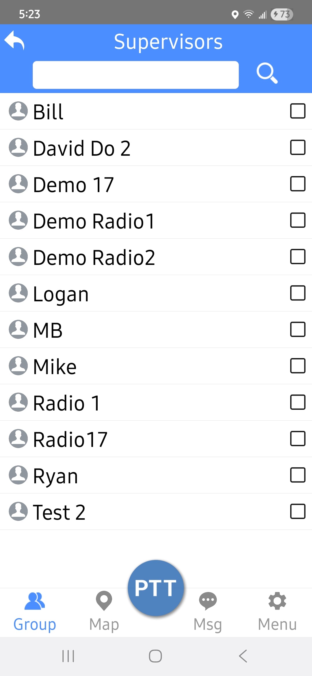 Android 	PTT App